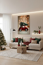 Canvas Painting #0002 - CHRISTMAS IS COMING - Image 2