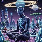 Canvas Painting #0006 - ALIEN WORLD