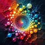 Canvas Painting #0024 - ABSTRACT PEARLS